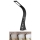Brilagi - LED bordlampe dæmpbar med display PELLE LED/7W/230V sort