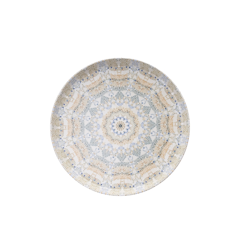 12-delt spisestel flerfarvet/porcelæn
