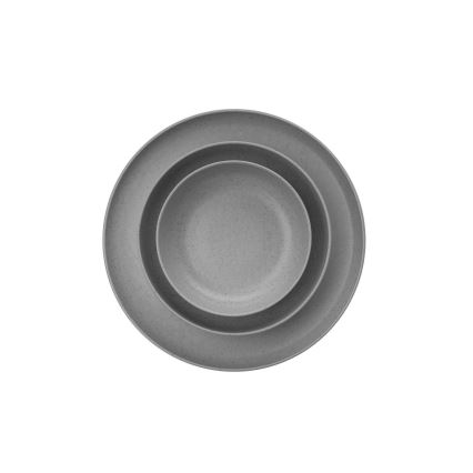 12-delt spisesæt i gråt porcelæn