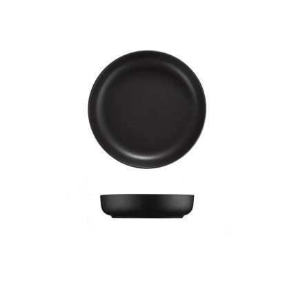 16-delt spisestel, sort/porcelæn