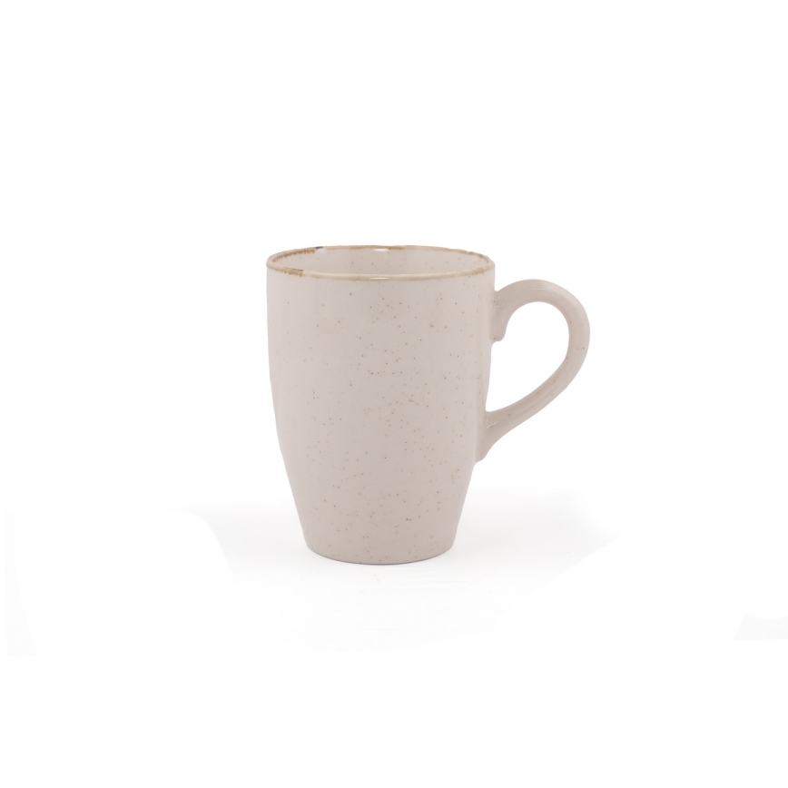 16-delt spisesæt i beige porcelæn