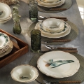 18-delers spisesæt, flerfarvet porcelæn