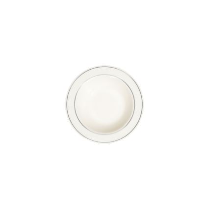 18-delt spisesæt, creme/sølv, porcelæn