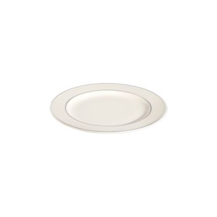 18-delt spisesæt, creme/sølv, porcelæn