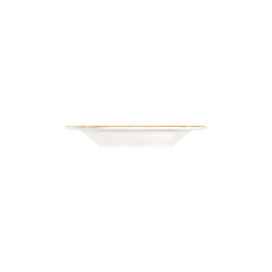 18-delt spisesæt, hvid/guld, porcelæn