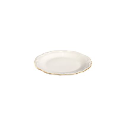 18-delt spisesæt, hvid/guld, porcelæn