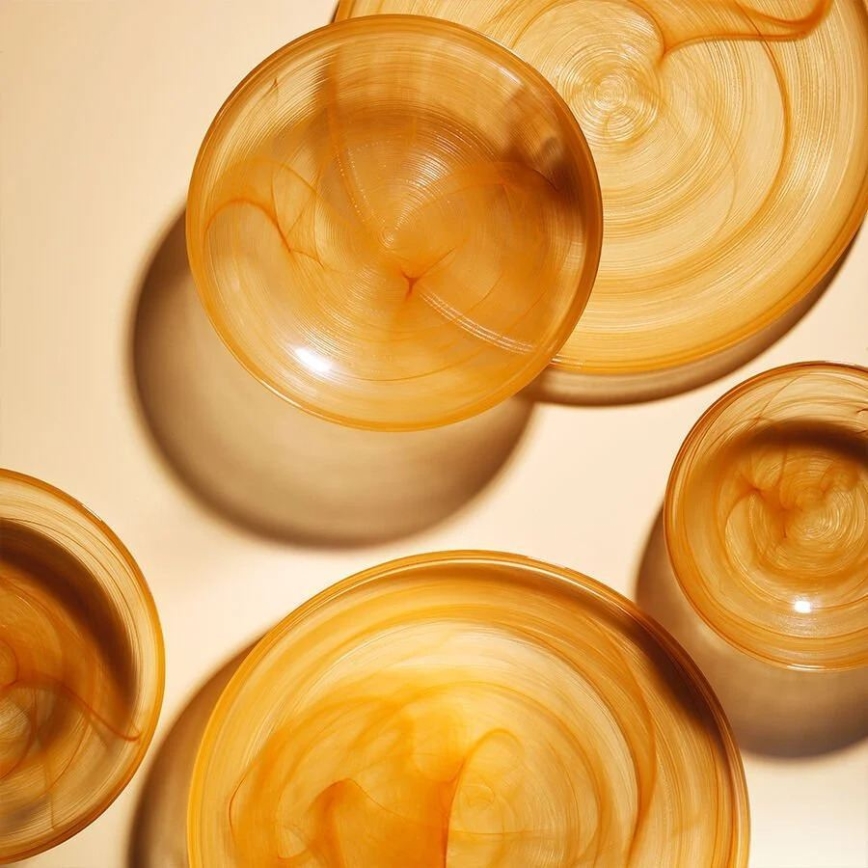 18-delt spisesæt orange/glas