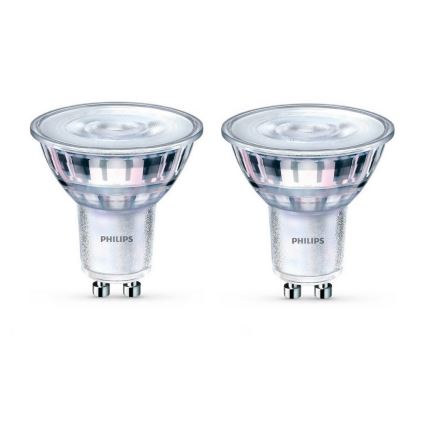 2 LED-pærer dæmpbar Philips Warm Glow GU10/5,5W/230V 2200K–2700K 