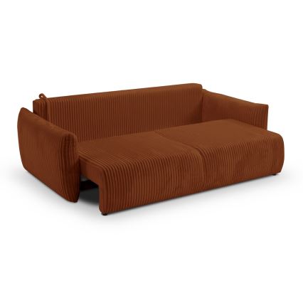 2-personers sofa foldbar FRIDA brun