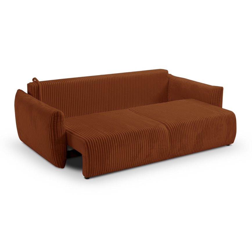 2-personers sofa foldbar FRIDA brun