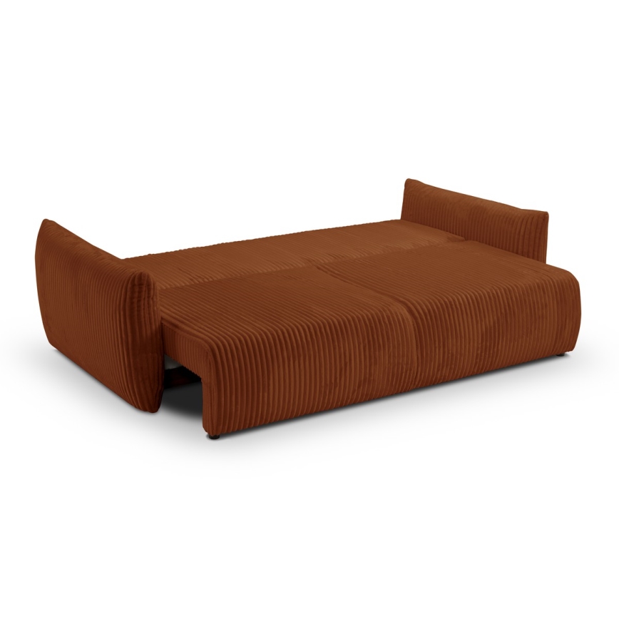 2-personers sofa foldbar FRIDA brun