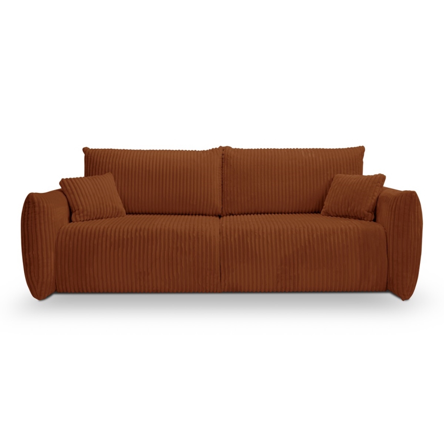 2-personers sofa foldbar FRIDA brun