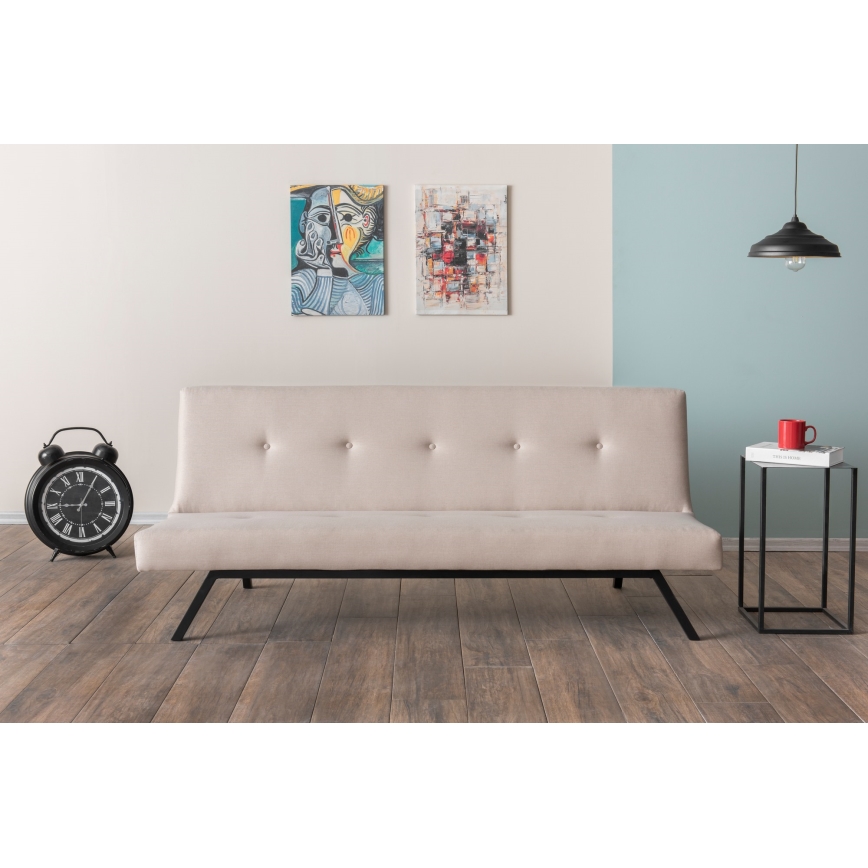 2-personers sofa LOKO, creme/beige