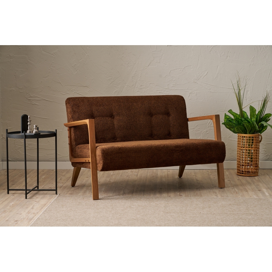 2-personers sofa TUMI i brun