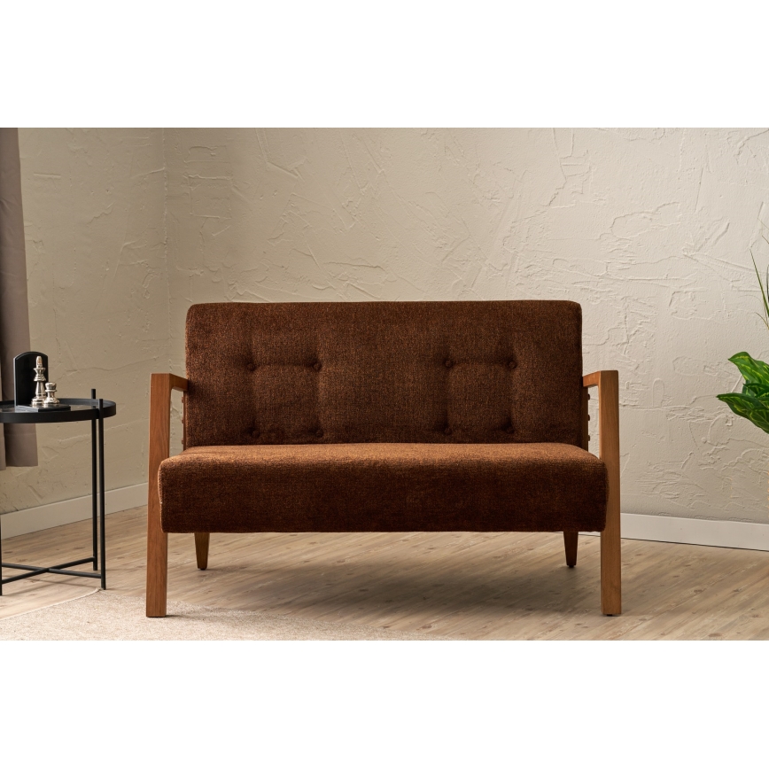 2-personers sofa TUMI i brun