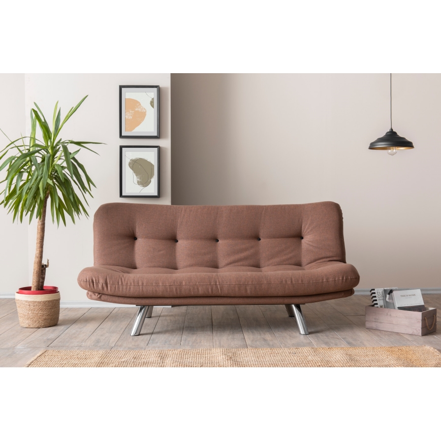 2-personers sovesofa BINA, lysebrun
