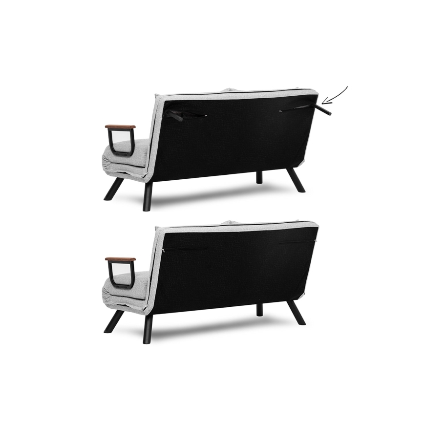 2-personers sovesofa QIRA, grå