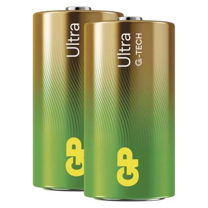 2 stk. Alkalisk batteri C GP ULTRA 1,5V