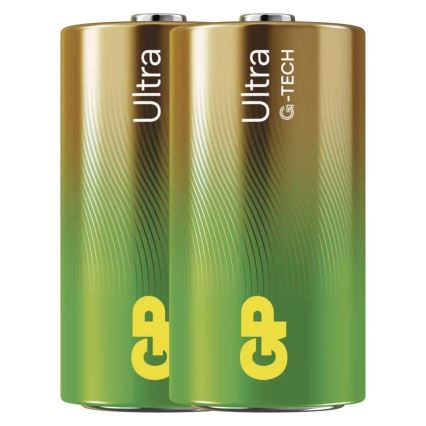 2 stk. Alkalisk batteri C GP ULTRA 1,5V