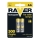 2 stk. Genopladeligt batteri AA RAVER NiMH/1,2V/600 mAh