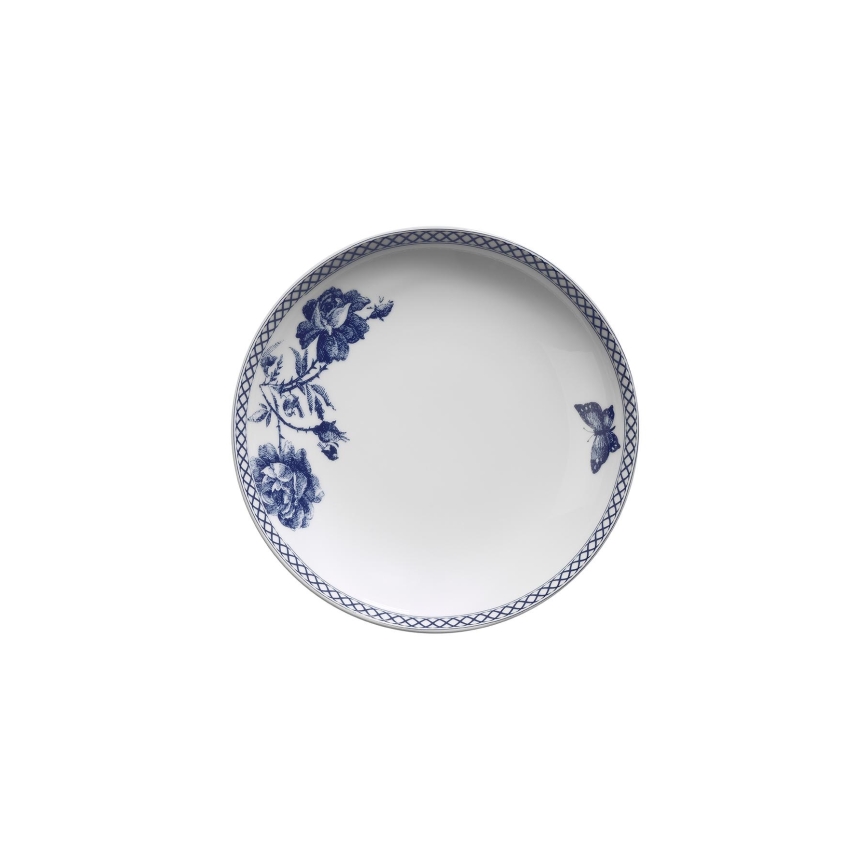 24-delers spisesæt, hvid/blå, porcelæn