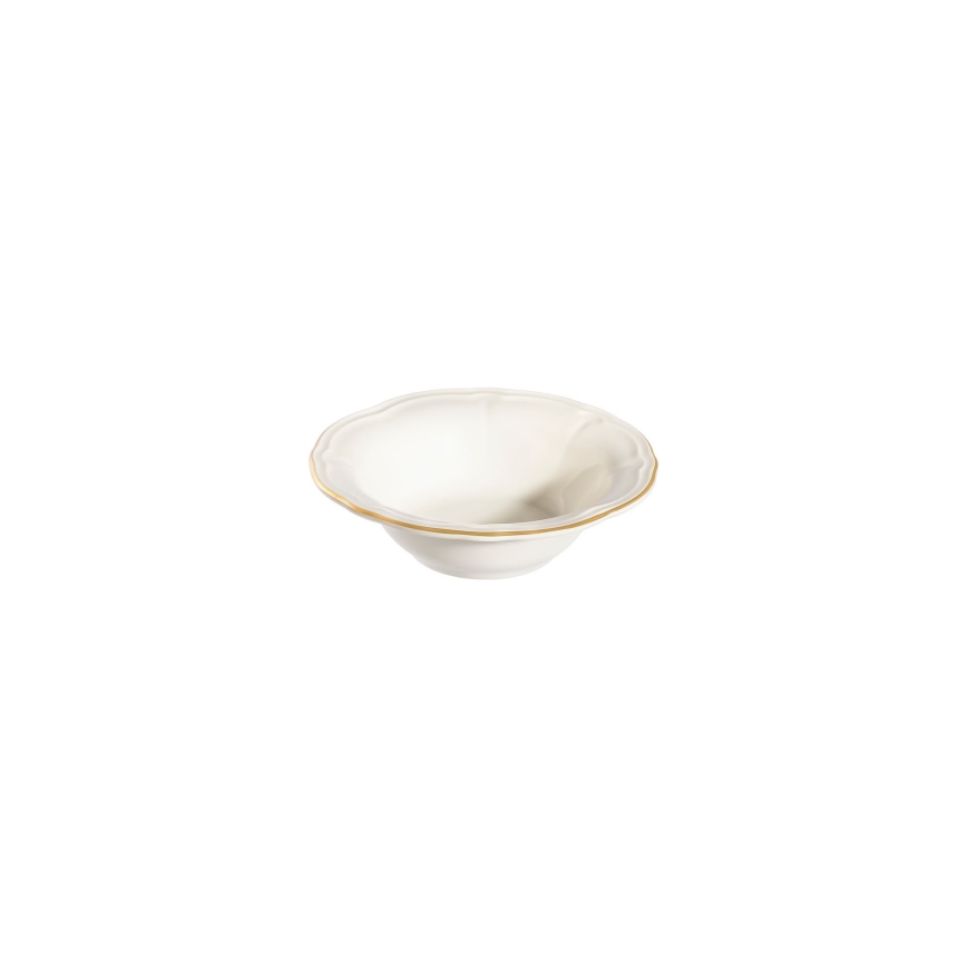 24-delers spisesæt, hvid/guld, porcelæn