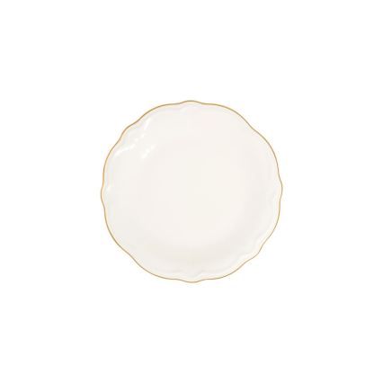 24-delers spisesæt, hvid/guld, porcelæn
