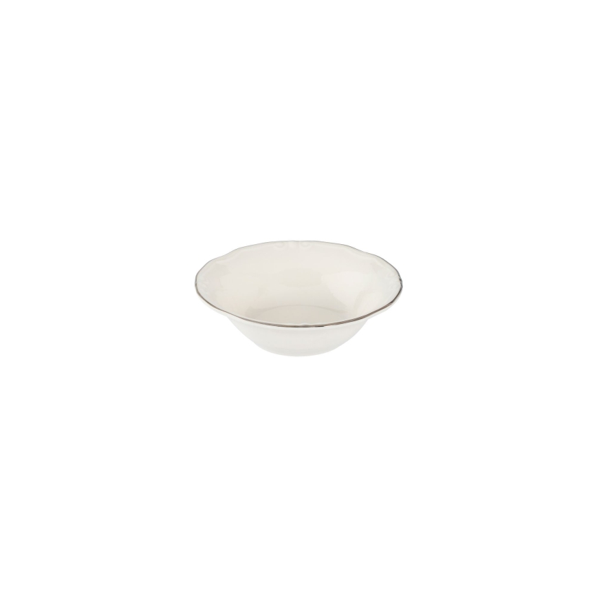 24-delers spisesæt, hvid/sølv/porcelæn