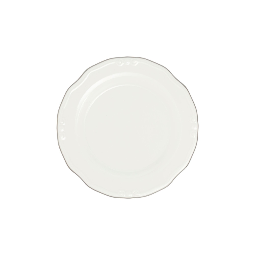 24-delers spisesæt, hvid/sølv/porcelæn
