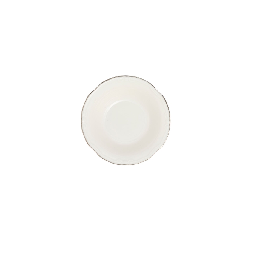 24-delers spisesæt, hvid/sølv/porcelæn