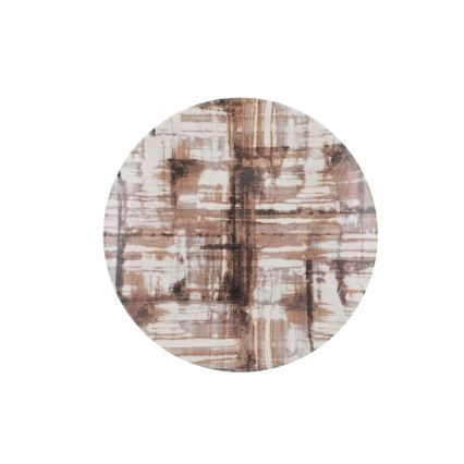 24-delers spisesæt i porcelæn, brun/hvid