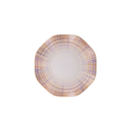 24-delt porcelænspisesæt, orange/blå