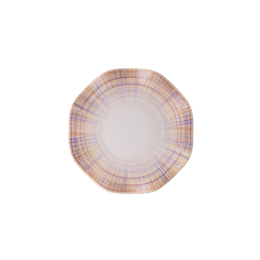 24-delt porcelænspisesæt, orange/blå