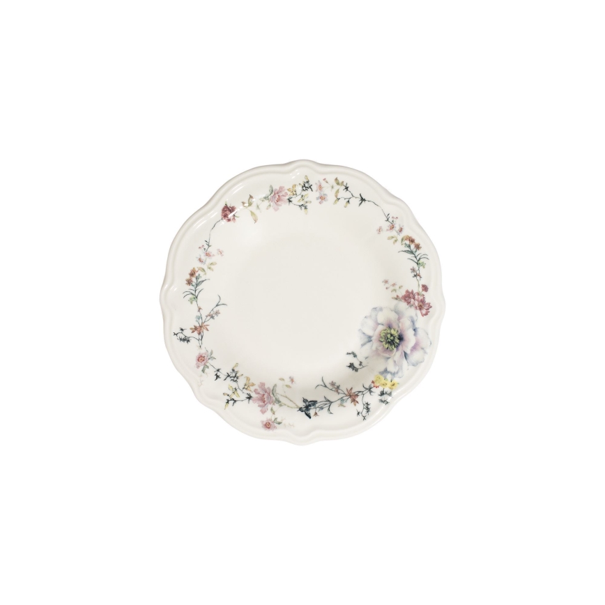 24-delt spisestel i flerfarvet porcelæn