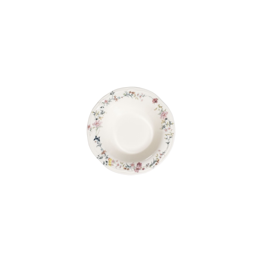 24-delt spisestel i flerfarvet porcelæn