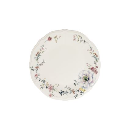 24-delt spisestel i flerfarvet porcelæn