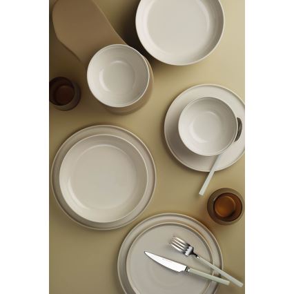 24-delt spisesæt, beige/porcelæn
