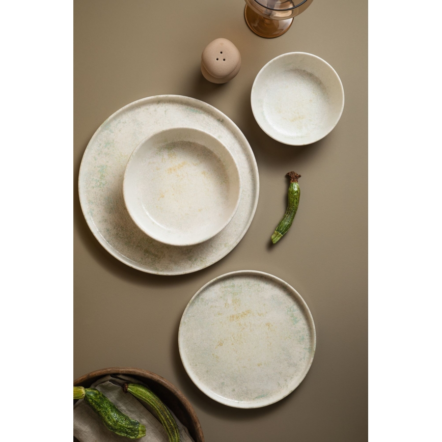 24-delt spisesæt beige/porcelæn