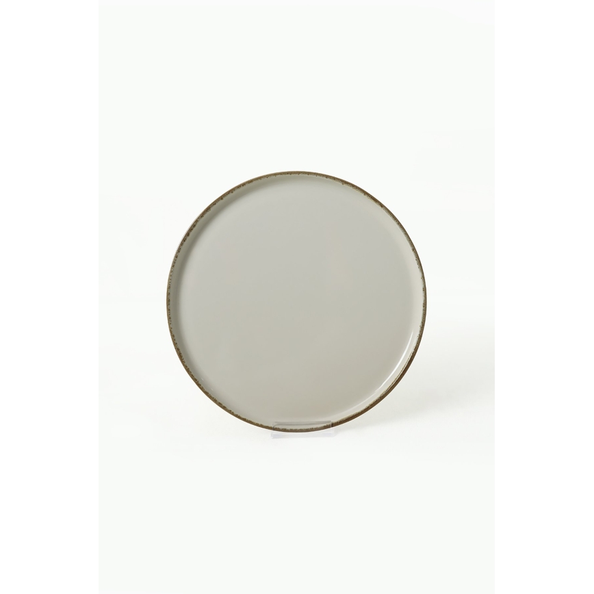 24-delt spisesæt, creme/brun, keramik