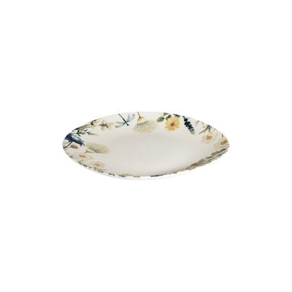 24-delt spisesæt flerfarvet/blå/porcelæn