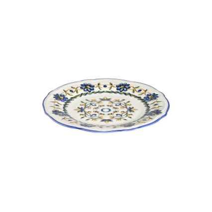 24-delt spisesæt hvid/blå/gul/porcelæn