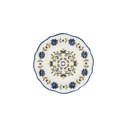 24-delt spisesæt hvid/blå/gul/porcelæn
