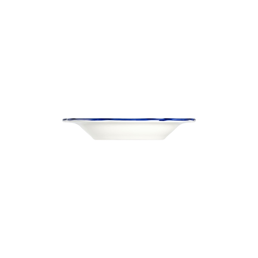 24-delt spisesæt hvid/blå/gul/porcelæn