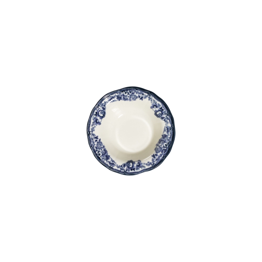 24-delt spisesæt, hvid/blå, porcelæn
