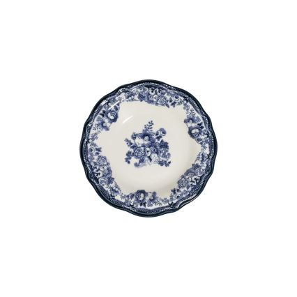 24-delt spisesæt, hvid/blå, porcelæn