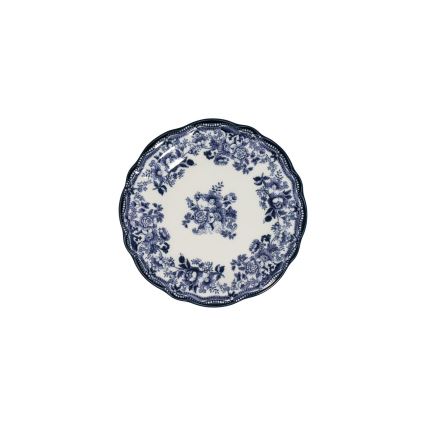 24-delt spisesæt, hvid/blå, porcelæn