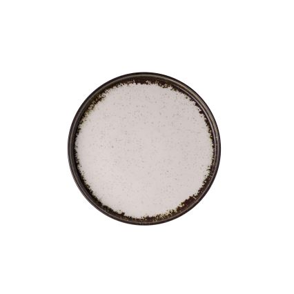 24-delt spisesæt, hvid/brun, porcelæn