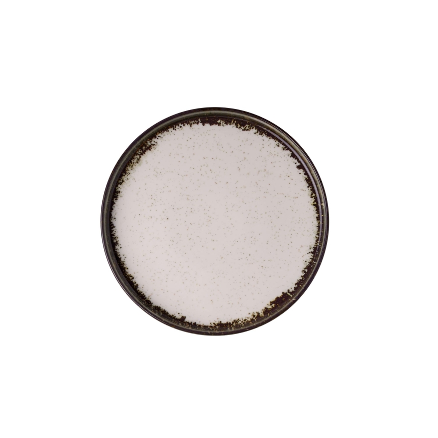 24-delt spisesæt, hvid/brun, porcelæn