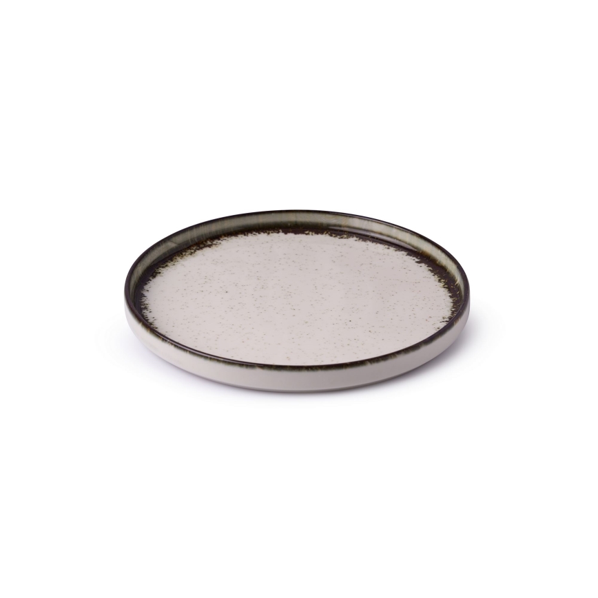 24-delt spisesæt, hvid/brun, porcelæn