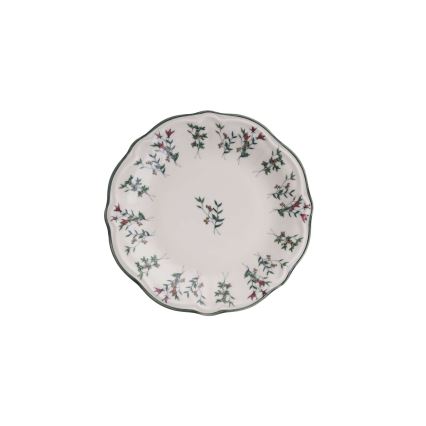 24-delt spisesæt, hvid/grøn, porcelæn